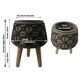 image 2 of Embossed Composite Large Planter Brown