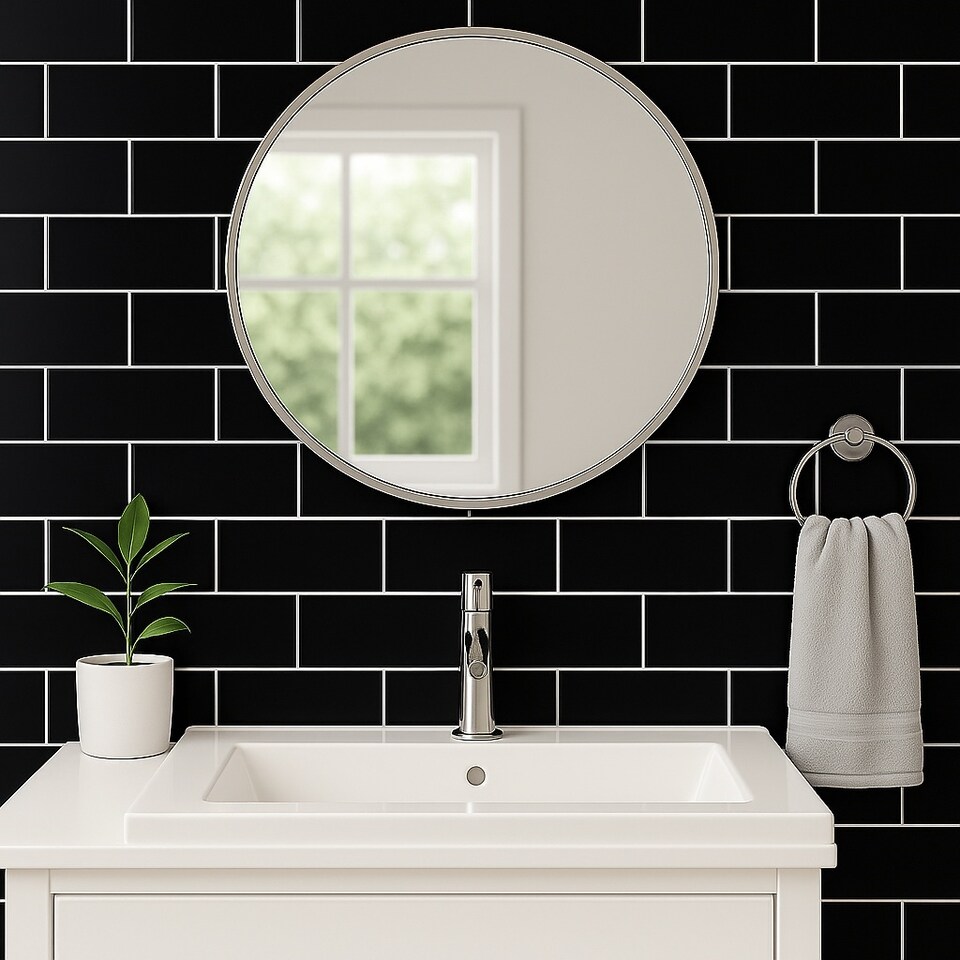 image 1 of Dove Grey Gloss Metro Tiles (250 Pack-5 Box-5m2 Coverage)-Kitchen- Ceramic Wall Finish-Inspired by NYC Subway & SoHo Style
