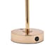 image 6 of Hestia Crystal USB LED Touch Table Lamp with Gold Base & Trim