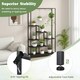 image 8 of COSTWAY 6-tier Plant Stand 180cm Corner Shelf Rack Black