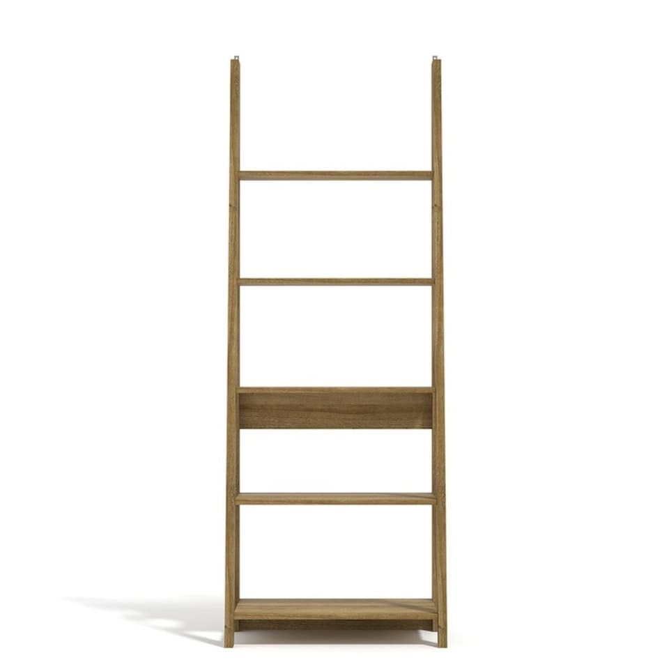 image 1 of Tiva Ladder Bookcase - MDF - L38.6 x W64 x H175.4 cm - Oak Brown