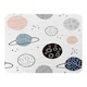 image 1 of Child Hand Drawn Space Elements Blanket | Multi