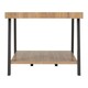 image 3 of Eddie Coffee Table - L55 x W110 x H45 cm - Grey/Sonoma Effect Brown