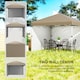 image 4 of Outsunny 3 x 3 M Pop Up Gazebo, UPF 30 with 2 Sidewalls, Leg Weight Bags and Wheeled Bag, Height Adjustable Party Tent Event Shelter for Garden, Patio | Brown | Khaki | 1