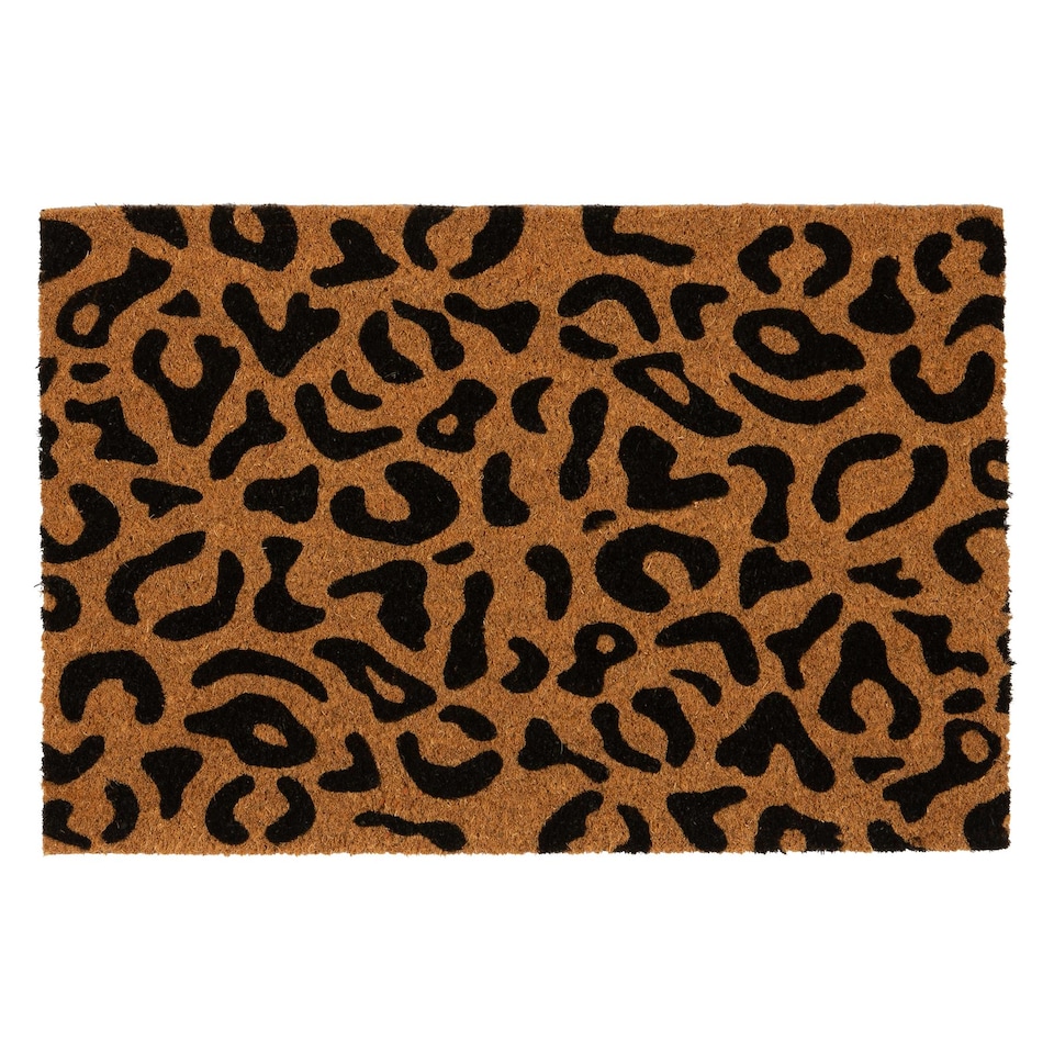 image 1 of Nicola Spring Coir Door Mat - 60 x 40cm - Leopard