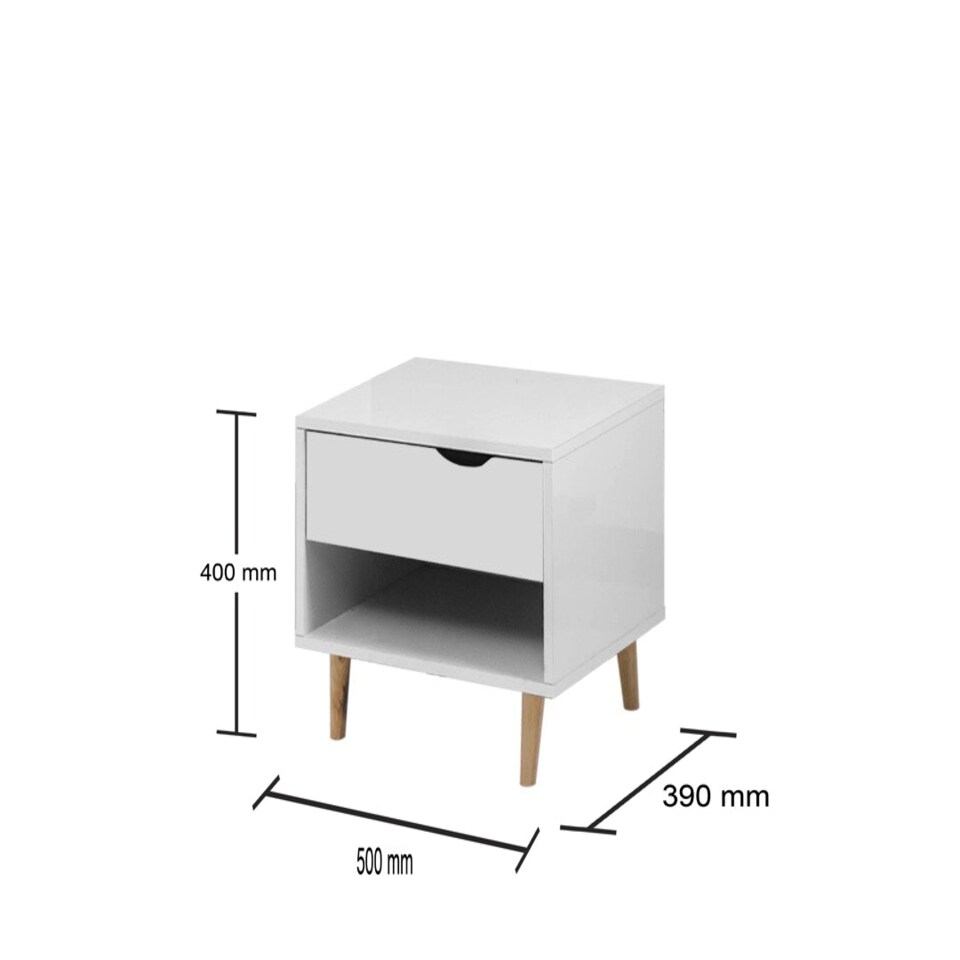 image 1 of Pulford Bedside Table 1 Drawer