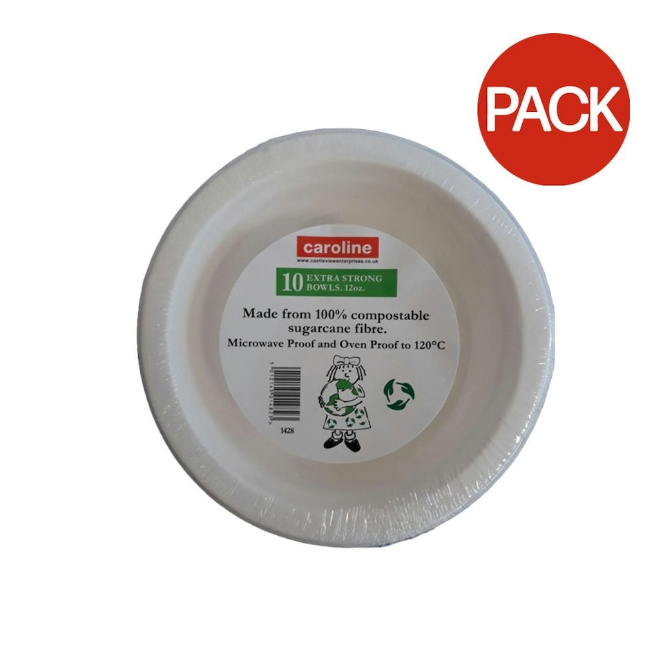image 1 of Caroline Extra Strong Bowl (Pack of 10) - White - One Size