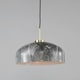 image 3 of BHS Java Spun Metal Marble Effect Ceiling Pendant, Grey