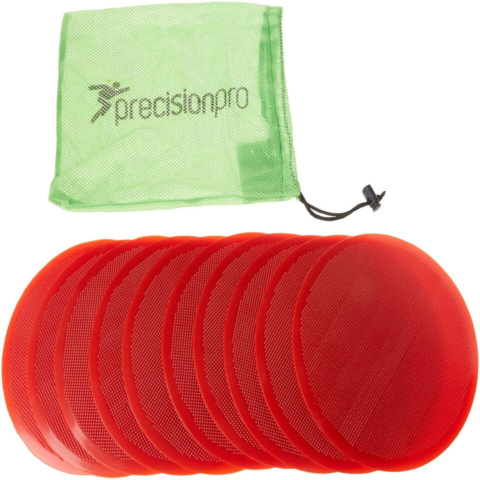 Precision Round Marker Discs (Set of 10) - Red - - Training Aids - TR424S
