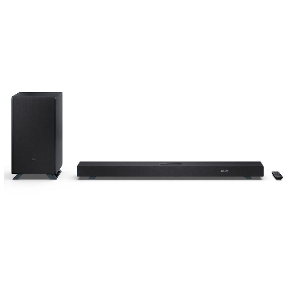 image 1 of SHARP HT-SBW55121(BK) Q 5.1.2 Dolby Atmos DTS:X Soundbar with Wireless Subwoofer - Black