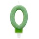 image 1 of Amscan Glitter Birthday Number Candle - Green - 6