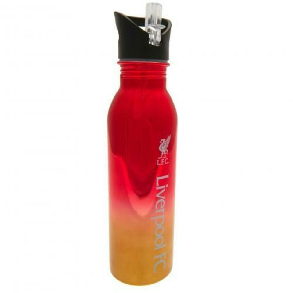 image 1 of Liverpool FC Metallic Sports Bottle - Red/Mustard Yellow/Black - One Size