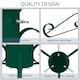 image 4 of Holly International Traditional Metal Scroll Leg Christmas Tree Stand for Real Trees to 2m - Green