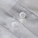 image 6 of OHS Grid Check Reversible Print Soft Duvet Cover Bedding Set, King - Grey/White Multi | Grey and White | King