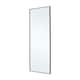 image 3 of Living and Home Modern Slim Frame Full Length Wall Mirror Black