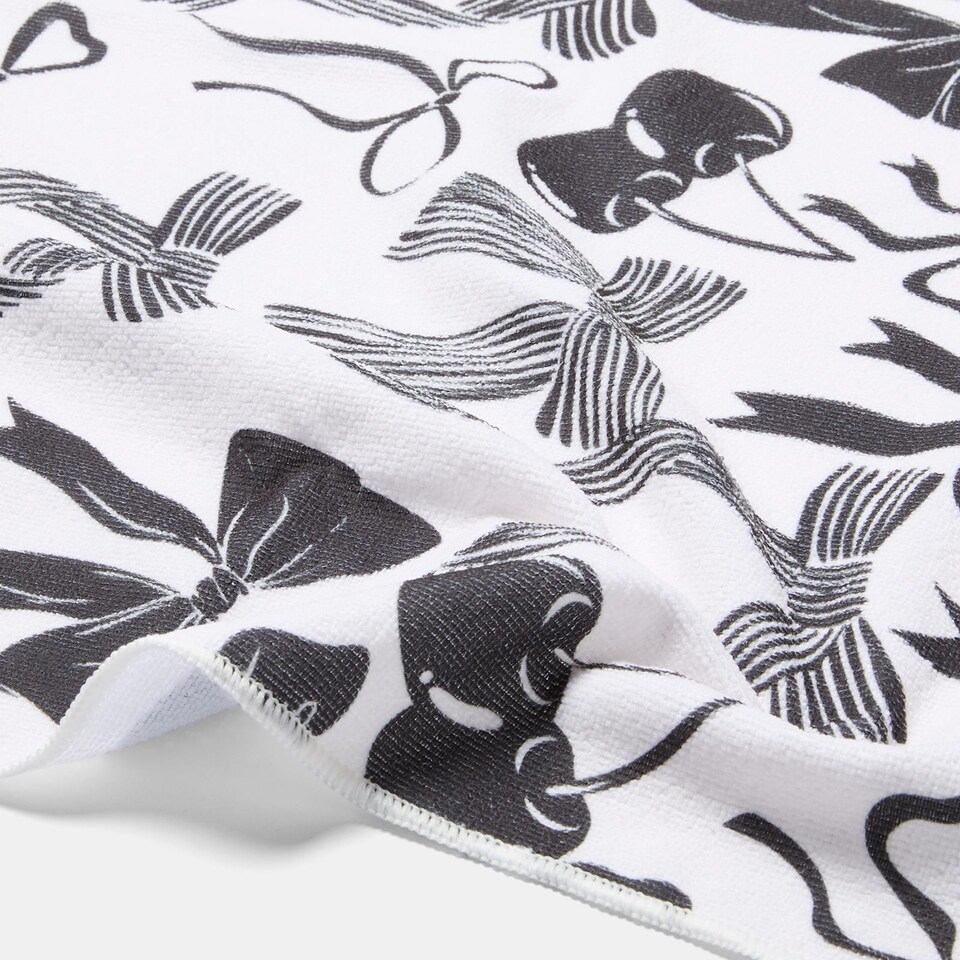 image 1 of OHS Bows Beach Towel with Bag Quick Dry Absorbent Travel Spa