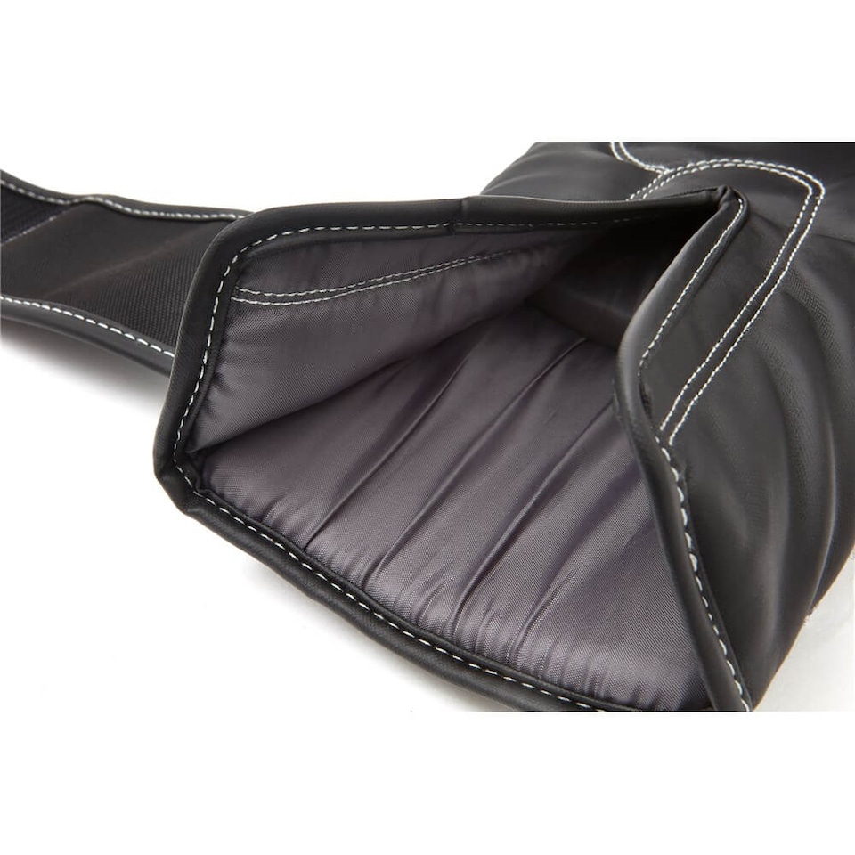 image 1 of Reebok Boxing Gloves 14oz — White/Black, Synthetic Leather with Hook-and-Loop Closure | Black | White/Black | 14oz