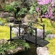 image 8 of Outsunny Decorative Garden Bridge Landscaping with Railings for Creek Pond