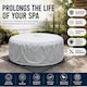 image 10 of Hot Tub Spa 6 Person Hot Tub Cover Cap Outdoor Garden Patio Furniture Safety Protector, Grey, 195x100x70Cm