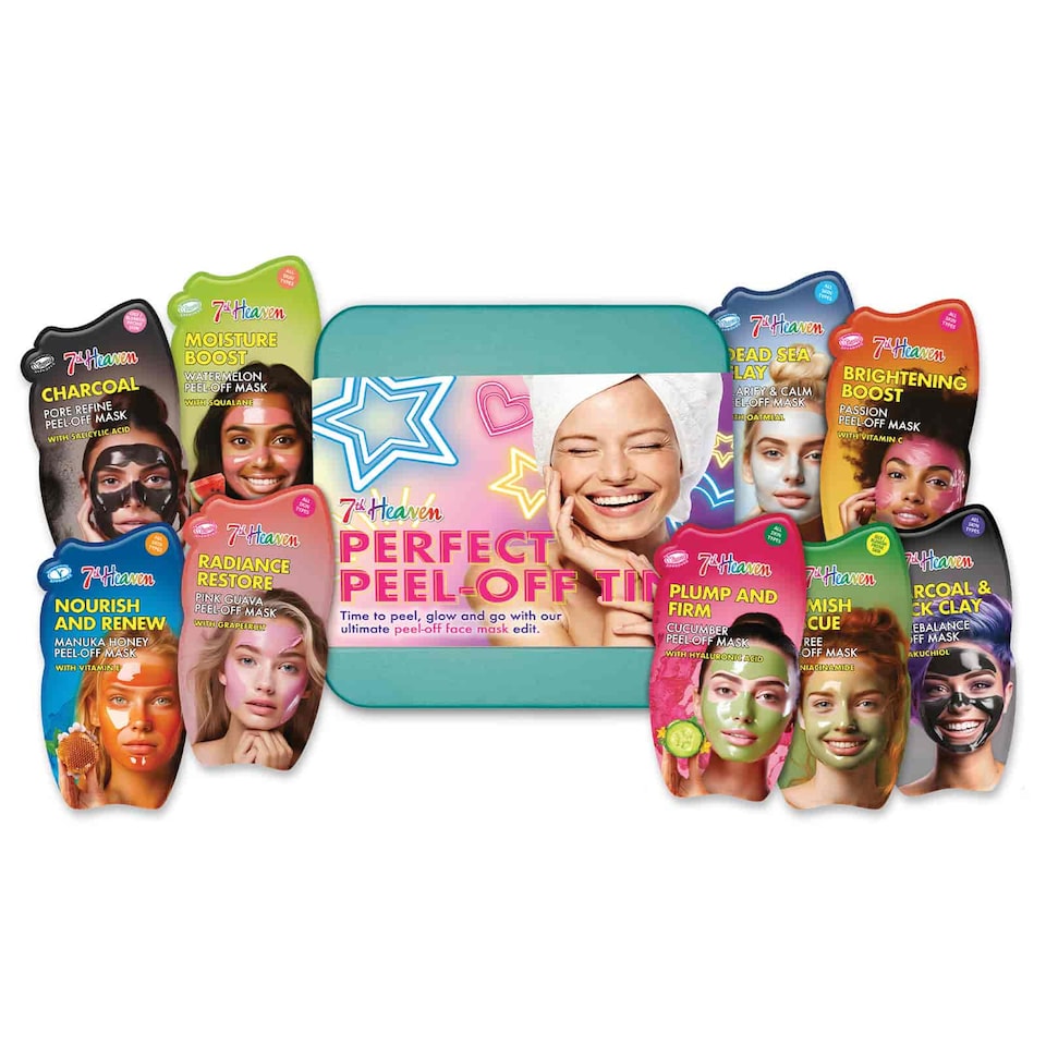 7th Heaven - Perfect Peel-Off Tin - 9 Face Mask Gift Set