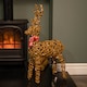 image 1 of 70cm Battery Operated Light up Brown Christmas Reindeer with 80 Warm White LEDs