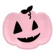 image 1 of Halloween Pink Pumpkin Shaped Paper Plates 25cm - Pack of 6