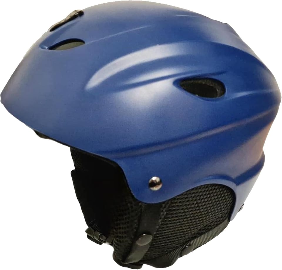 image 1 of Awe ABS Junior-Adult Ski-Snowboard Helmet Matt Blue 55-58cm - Goggle Compatible
