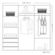 image 4 of Sliding Wardrobes 4U Modern Vertical Panelled Mirror Sliding Wardrobe – 150cm to 250cm, White, Black, Grey, Oak | Grey