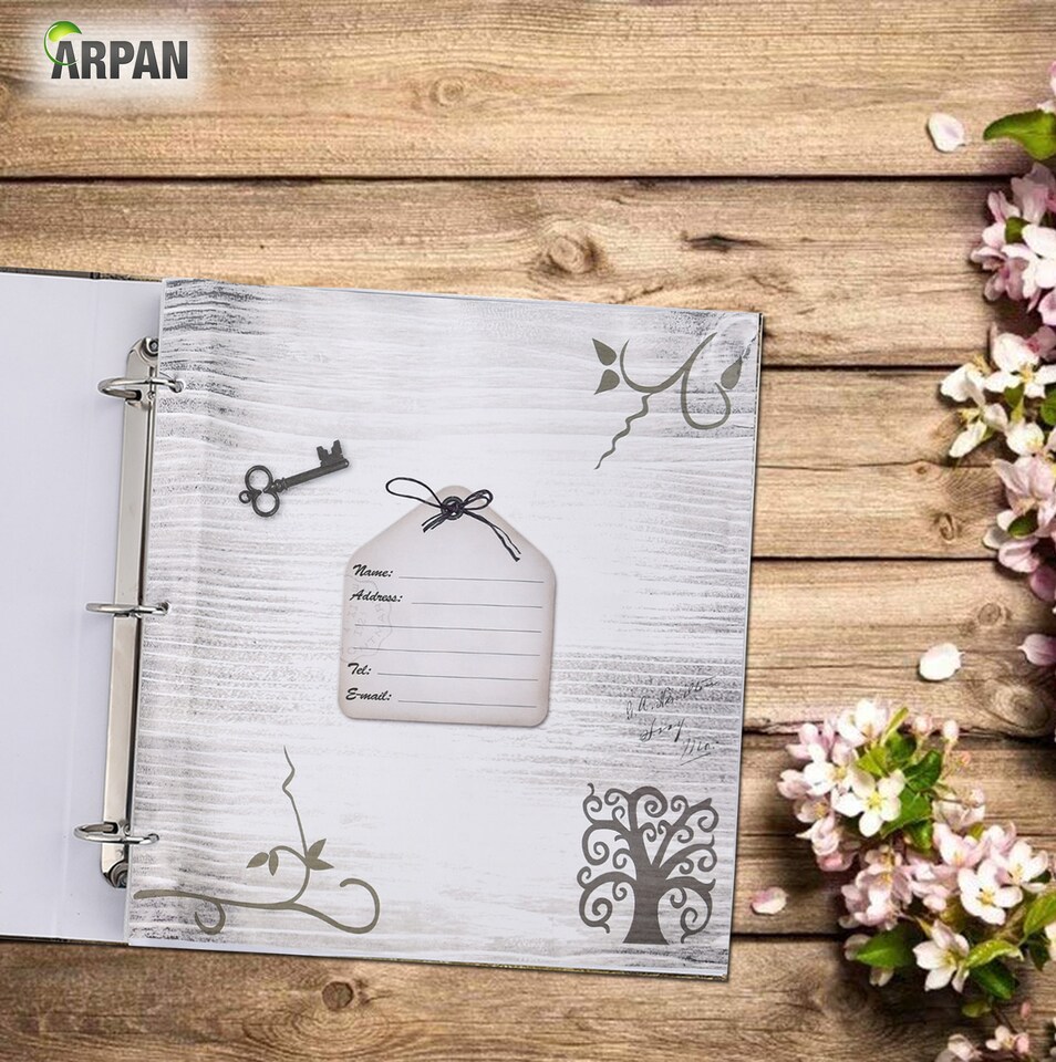 image 1 of ARPAN Large 3-Ring Binder Photo Album Holds 500 Photos 6x4" (10x15cm) – Slip In Pocket Picture Album for Wedding, Baby, Birthday, Family & Travel Memories