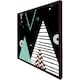 image 1 of Triangles, circles & zig zag patterns (Picutre Frame) Brown | S
