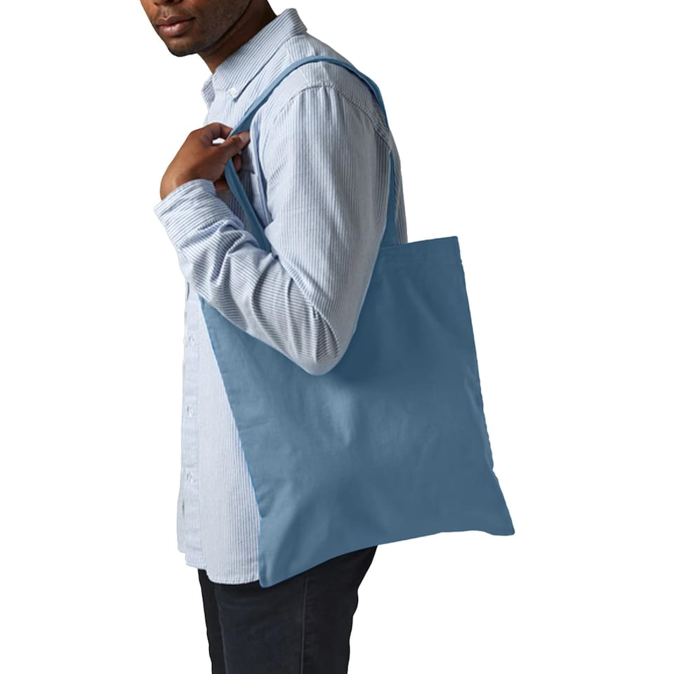 image 1 of Westford Mill Promo Bag For Life - 10 Litres (Pack Of 2) - Airforce Blue - One Size | Blue