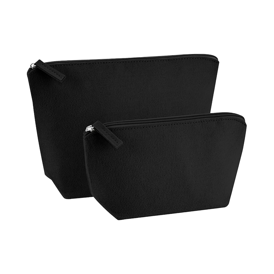 Bagbase Felt Accessory Bag - Black - 19cm x 9cm x 18cm