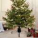 image 2 of Holly International Traditional Metal Scroll Leg Christmas Tree Stand for Real Trees to 2.4m - Black