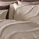 image 4 of OHS Tufted Contour Bedding Set Duvet Cover with Pillowcase | White | Ivory | Double