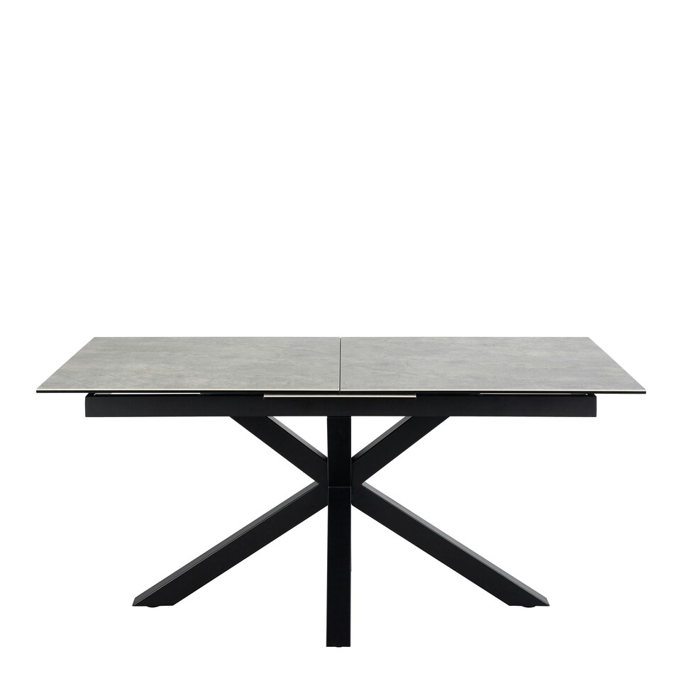 image 1 of Heaven Extendable Dining Table with Ceramic Grey Top 168cm