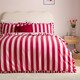 image 2 of Furn La Vie En Bows Reversible Duvet Cover Set | Pink | Pink/Red | Double | 1