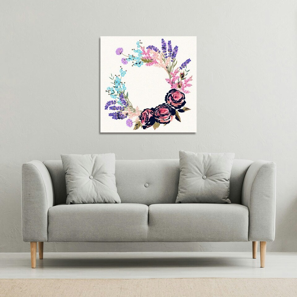 image 1 of Beautiful Reath (Canvas Print) 101 x 101 x 4cm
