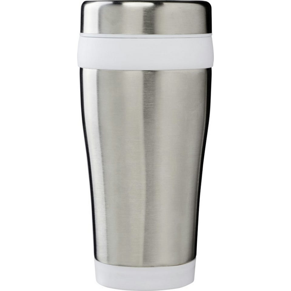 image 1 of Elwood Recycled Stainless Steel Insulated 410ml Tumbler - White - One Size