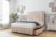 image 4 of Sloomy Pemberton Sand Naples Divan Bed Base No Drawers With 26 Inch Strutted Headboard & 12 Inch Matching Footboard | Cream | Sand | Double | 1