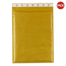 Mail Lite Sealed Air Gold Bubble Mail Bags (Pack Of 100) - Gold - 350x470mm - K / 7