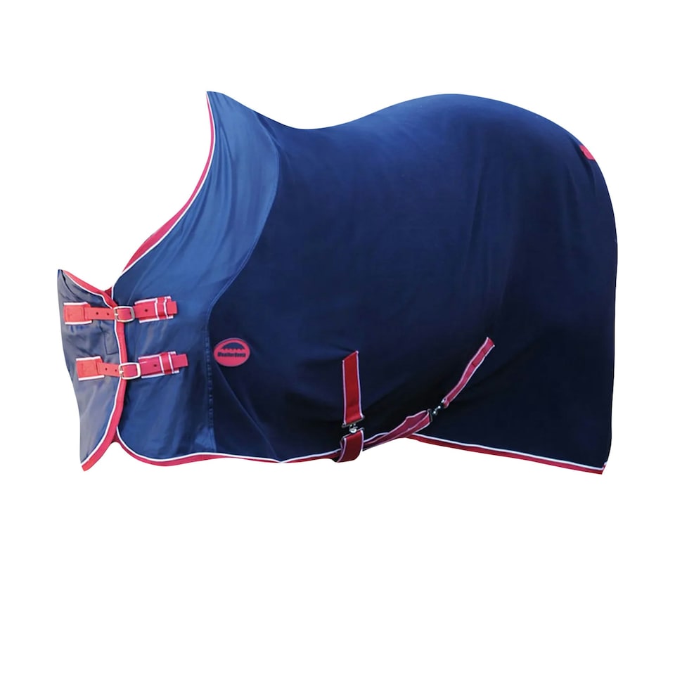 image 1 of Weatherbeeta Standard Neck Fleece Cooler Rug - Navy/Red/White - 4 ft 3