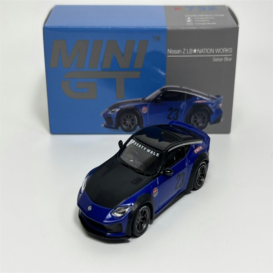 image 1 of Nissan Z LB Nation Works Seiran Blue RHD Mini GT MGT00732R