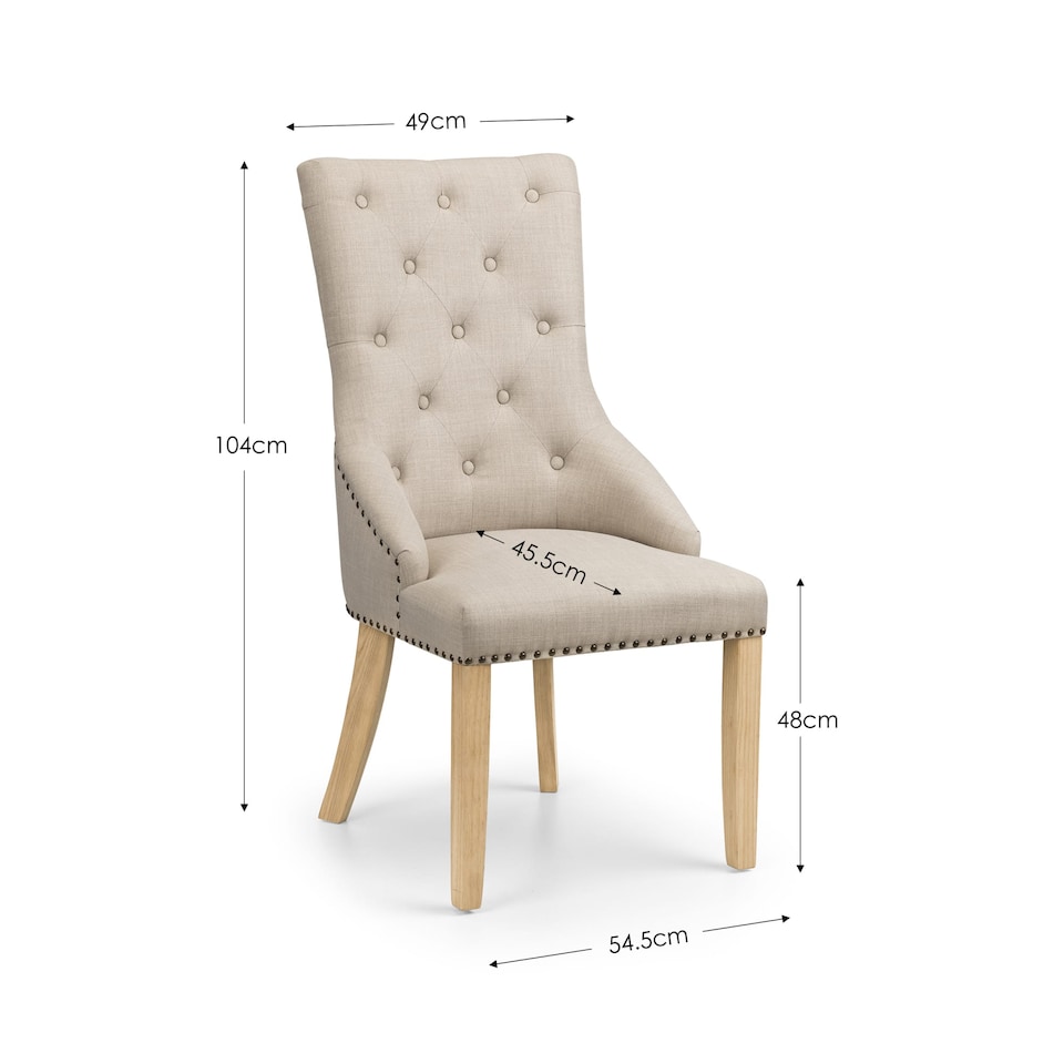 image 1 of Windsor Premium Button Back Dining Chairs - Set of 2