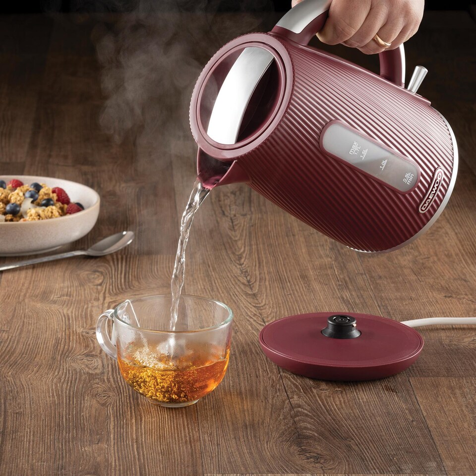 image 1 of Daewoo Cascade Matching Kettle and 4 Slice Toaster Set 1.7L 3KW