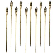 Natural Bamboo Torch 120cm - Pack of 10