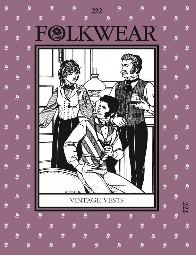 Folkwear Patterns Vintage Vests Paper Sewing Pattern â Womenâs & Menâs Waistcoat, Sizes Women 6â16 and Men 36â44, Intermediate