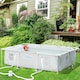 image 2 of Outsunny Steel Frame Swimming Pool w/ Filter Pump and Reinforced Sidewalls, Grey