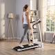 image 2 of HOMCOM 1-10Km/h Folding Treadmill Home Running Fitness Machine w/ Safety Stopper