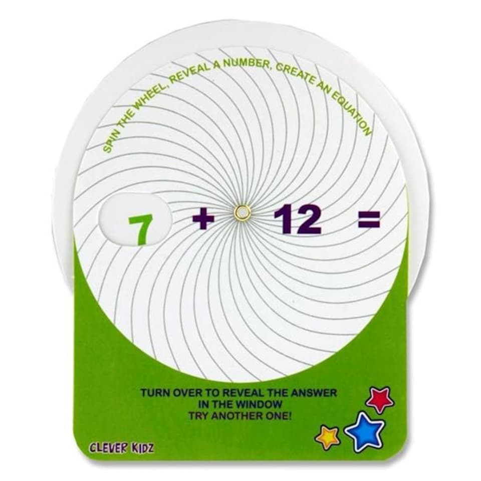 image 1 of Pack of 12 Addition & Subtraction Maths Wheel by Clever Kidz