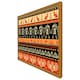 image 4 of Egyptian heiroglyphs in orange & black (Picture Frame) Black | M